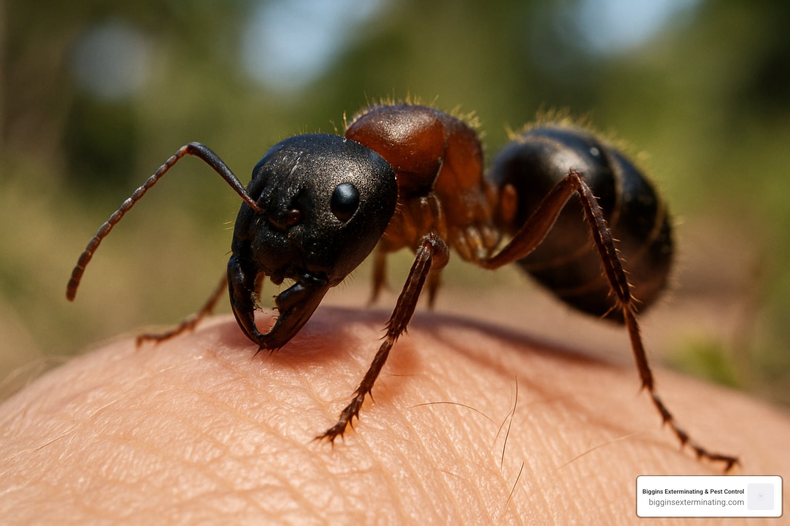 do carpenter ants bite