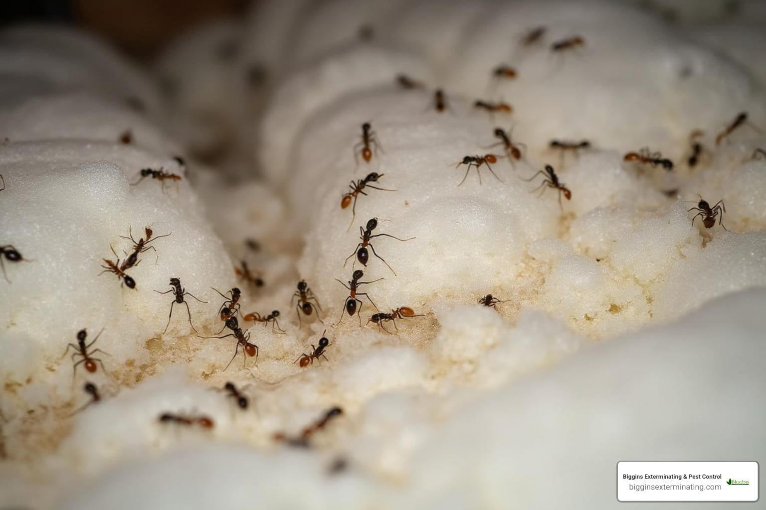 ants in attic insulation