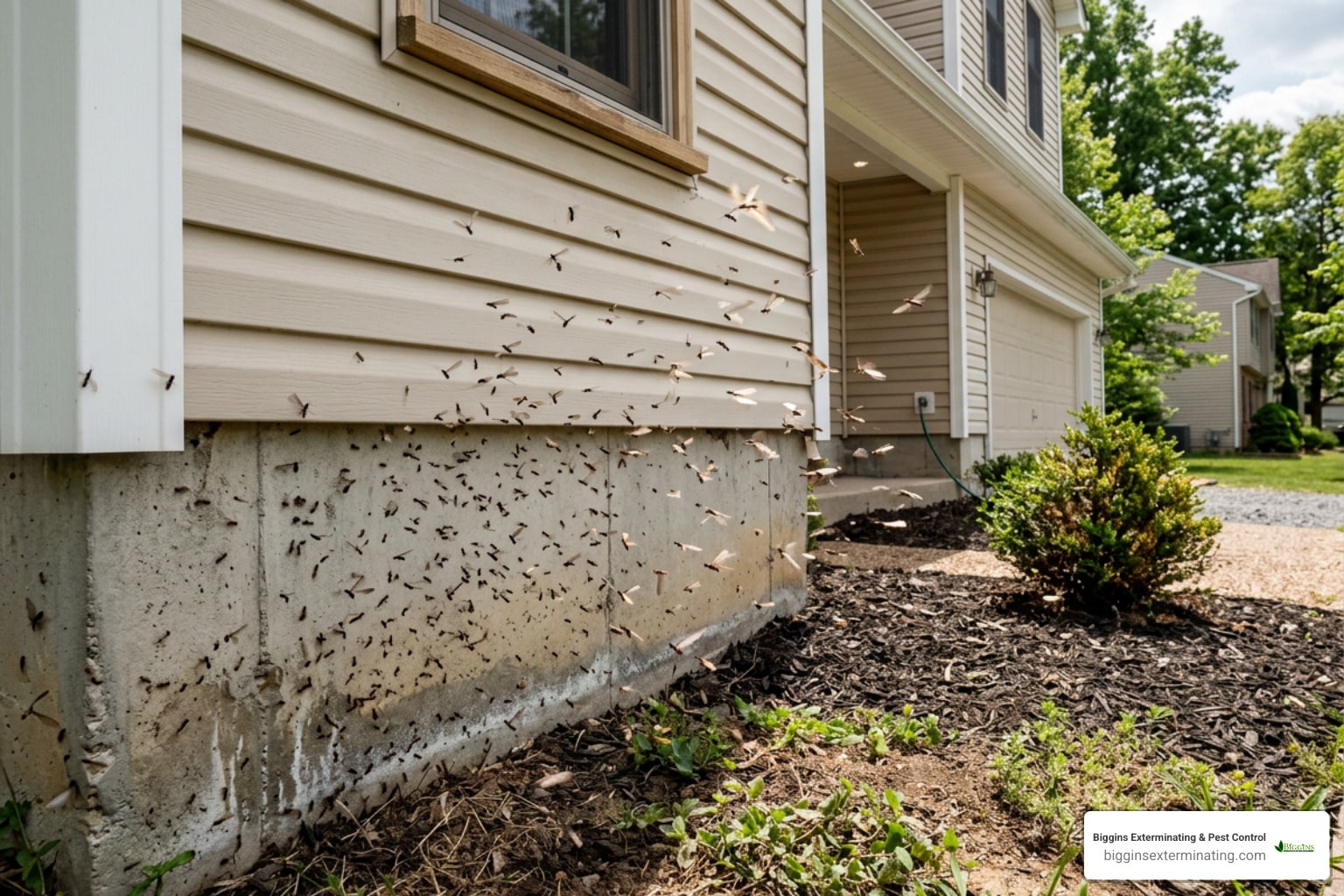 Don’t Panic! What to Do When You See Flying Termites Outside Your House flying termites outside of house